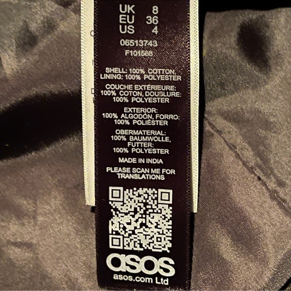 ASOS studded denim moto jacket NWT - Picture 5 of 6